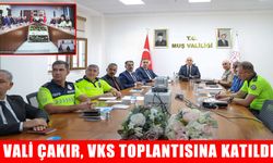 Muş Valisi Çakır, VKS toplantısına katıldı