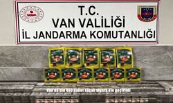 Van'da bin 460 paket kaçak sigara ele geçirildi