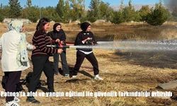 Patnos'ta afet ve yangın eğitimi ile güvenlik farkındalığı artırıldı