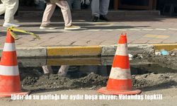Iğdır’da su patlağı bir aydır boşa akıyor: Vatandaş tepkili