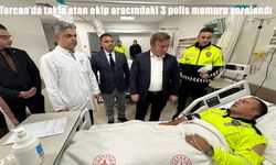 Tercan’da takla atan ekip aracındaki 3 polis memuru yaralandı