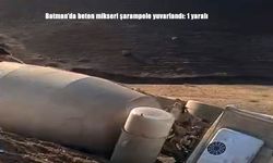 Batman’da beton mikseri şarampole yuvarlandı: 1 yaralı