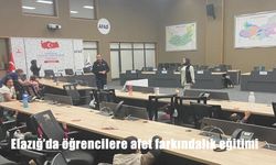 Elazığ'da öğrencilere afet farkındalık eğitimi