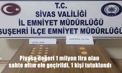 Piyasa değeri 1 milyon lira olan sahte altın ele geçirildi, 1 kişi tutuklandı
