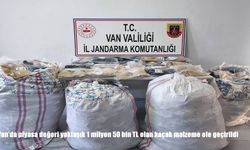 Van'da piyasa değeri yaklaşık 1 milyon 50 bin TL olan kaçak malzeme ele geçirildi