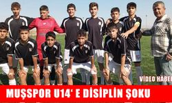 Muşspor U14 oyuncusu ve antrenörüne disiplin kurulu şoku!