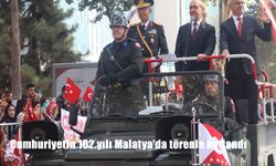 Cumhuriyetin 102.yılı Malatya’da törenle kutlandı