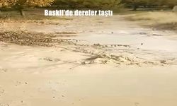 Baskil’de dereler taştı