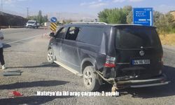 Malatya’da iki araç çarpıştı: 2 yaralı