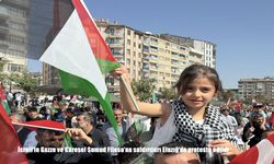 İsrail'in Gazze ve Küresel Sumud Filosu'na saldırıları Elazığ'da protesto edildi