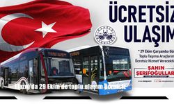 Elazığ’da 29 Ekim’de toplu ulaşım ücretsiz
