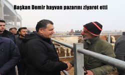 Başkan Demir hayvan pazarını ziyaret etti