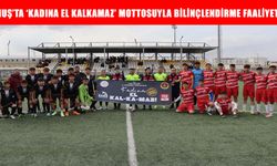 Muş’ta lise final maçında anlamlı mesaj: Kadına El Kalkamaz