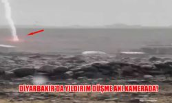 Diyarbakır'da Korkutan Anlar: Yıldırım Düşmesi Kamerada!