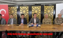 Bitlis Valisi Karakaya, gazetecilerle bir araya geldi
