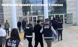 Elazığ’da polis suçlulara göz açtırmıyor: 8 tutuklama