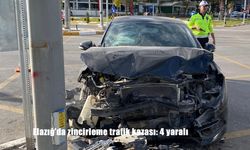 Elazığ'da zincirleme trafik kazası: 4 yaralı