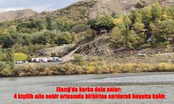 Elazığ’da Baraj Kapakları Açıldı, 4 Kişilik Aile Nehir Ortasında Mahsur Kaldı!