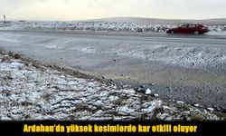 Ardahan’da Kış Kapıyı Çaldı: Yüksek Kesimlerde Kar Yağışı Başladı
