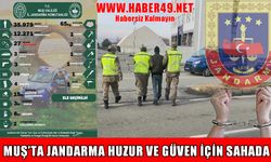 Muş’ta jandarma huzur ve güven için sahada: Aranan 27 kişi gözaltına alındı