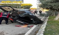 Patnos’ta Hız Kazaya Neden Oldu: Otomobil Refüje Çarptı, 2 Yaralı