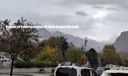 Hakkari ve Çukurca Dağları İlk Karla Beyaza Büründü