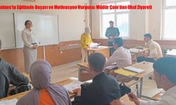 Patnos’ta Eğitimde Başarı ve Motivasyon Vurgusu: Müdür Çam’dan Okul Ziyareti