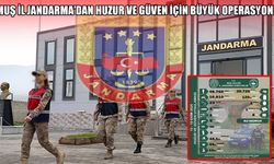 Muş İl Jandarma Komutanlığı’ndan “Huzur ve Güven Operasyonu” raporu