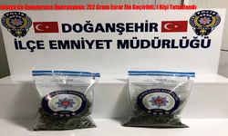 Malatya’da Uyuşturucu Operasyonu: 752 Gram Esrar Ele Geçirildi, 1 Kişi Tutuklandı