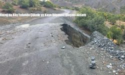 Elazığ’da Köy Yolunda Çökme ve Kaya Düşmesi Ulaşımı Aksattı