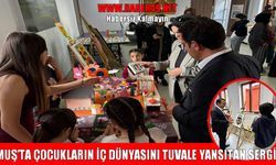 Hayaller tuvale yansıdı: Muş ÇEKOM çocuklarından resim sergisi