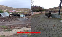 Bingöl’de Fırtına Çatılara ve Ağaçlara Zarar Verdi