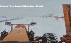 Ardahan’ın Yüksek Kesimleri İlk Karla Beyaza Büründü