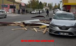 Ağrı’da Şiddetli Fırtına Korkuttu: Çatılar Uçtu, Araçlar Hasar Gördü