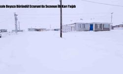 Aşkale Beyaza Büründü! Erzurum’da Sezonun İlk Karı Yağdı