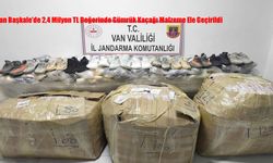 Van Başkale’de 2,4 Milyon TL Değerinde Gümrük Kaçağı Malzeme Ele Geçirildi