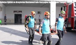 Malatya Eğitim ve Araştırma Hastanesi’nde Gerçeğini Aratmayan Yangın Tatbikatı