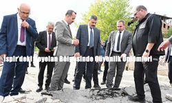 İspir’de Heyelan Bölgesinde Kaya Tahkimatı Çalışmaları Sürüyor