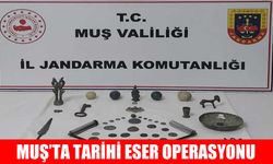 Muş’ta tarihi eser operasyonu: Roma ve Urartu dönemlerine ait 43 parça eser ele geçirildi