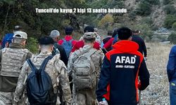 Tunceli'de kayıp 2 kişi 13 saatte bulundu
