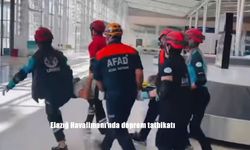 Elazığ Havalimanı’nda deprem tatbikatı