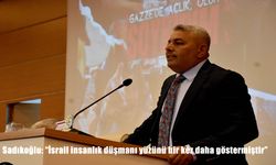 Sadıkoğlu: "İsrail insanlık düşmanı yüzünü bir kez daha göstermiştir"