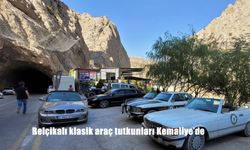 Belçikalı klasik araç tutkunları Kemaliye'de