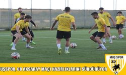 Muşspor'da Aksaray maçı hazırlıkları başladı