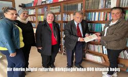 Bir ömrün bilgisi raflarda: Kürkçüoğlu’ndan 800 kitaplık bağış