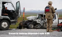 Erzurum’da jandarma bölgesinde 9 ayda 8 ölü