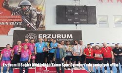 Erzurum İl Sağlık Müdürlüğü Kamu Spor Oyunları’nda şampiyon oldu