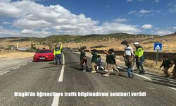 Bingöl'de öğrencilere trafik bilgilendirme semineri verildi