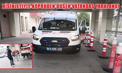 Muş’ta bisikletiyle köprüden düşen vatandaş yaralandı