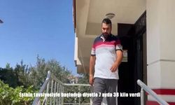 Eşinin tavsiyesiyle başladığı diyetle 7 ayda 38 kilo verdi
